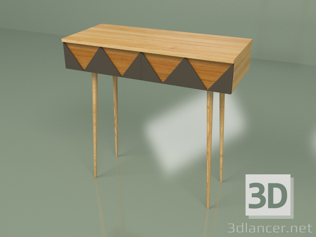 3d model Console Woo Desk (dark brown) - preview