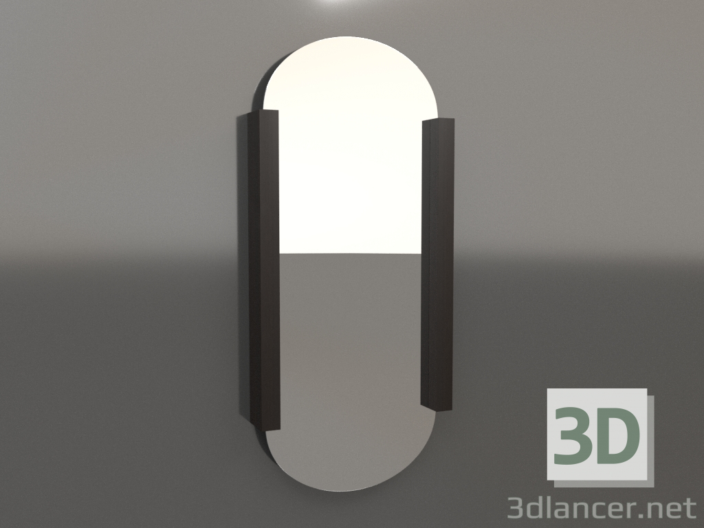 modello 3D Specchio ZL 12 (824x1800, legno marrone scuro) - anteprima