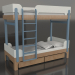 3 डी मॉडल चारपाई बिस्तर ट्यून जे (UZTJA2) - पूर्वावलोकन