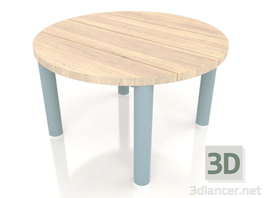 3d модель Стол журнальный D 60 (Blue grey, Iroko wood) – превью