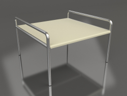 Coffee table 76 with an aluminum tabletop (Gold)