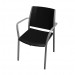 3d модель Стекуючий стілець з підлокітниками – превью