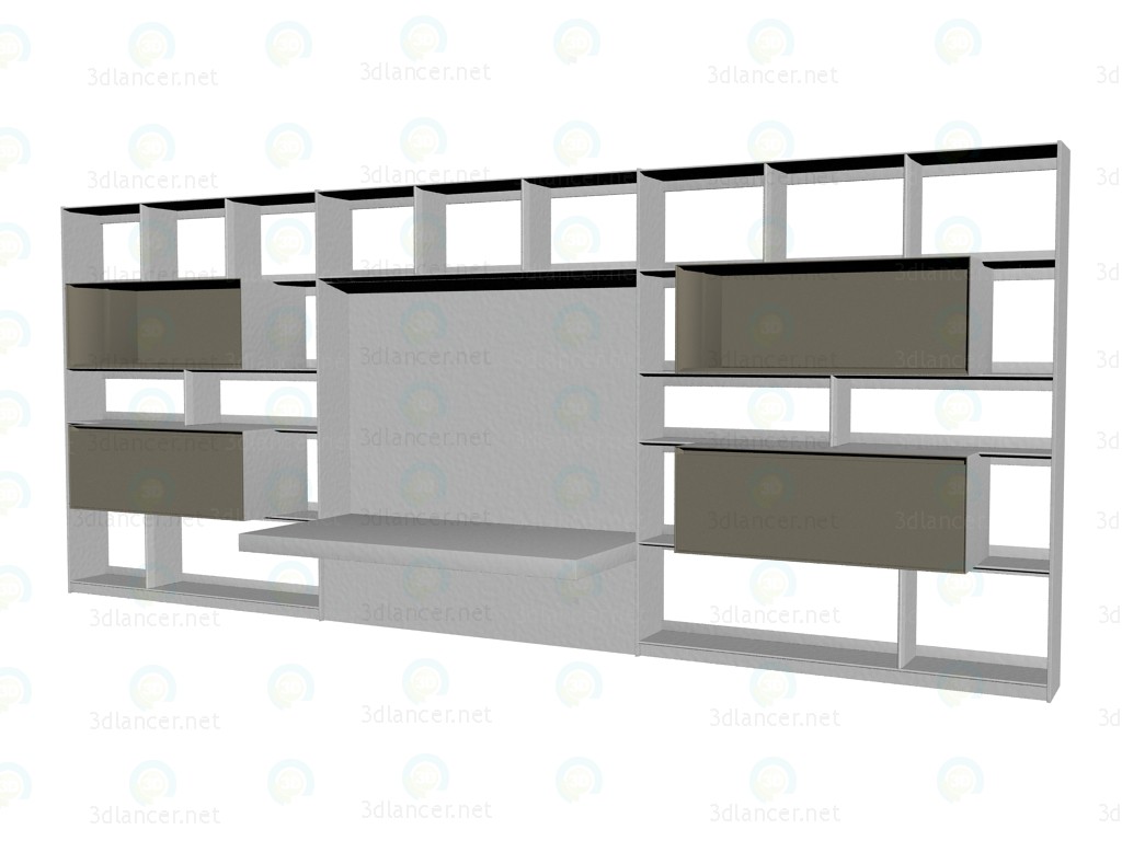 3D modeli Mobilya sistemi (raf) FC0909 - önizleme