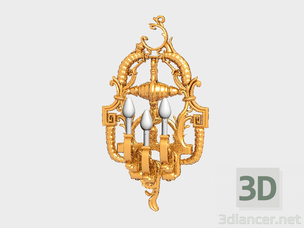 modello 3D Candeliere - anteprima