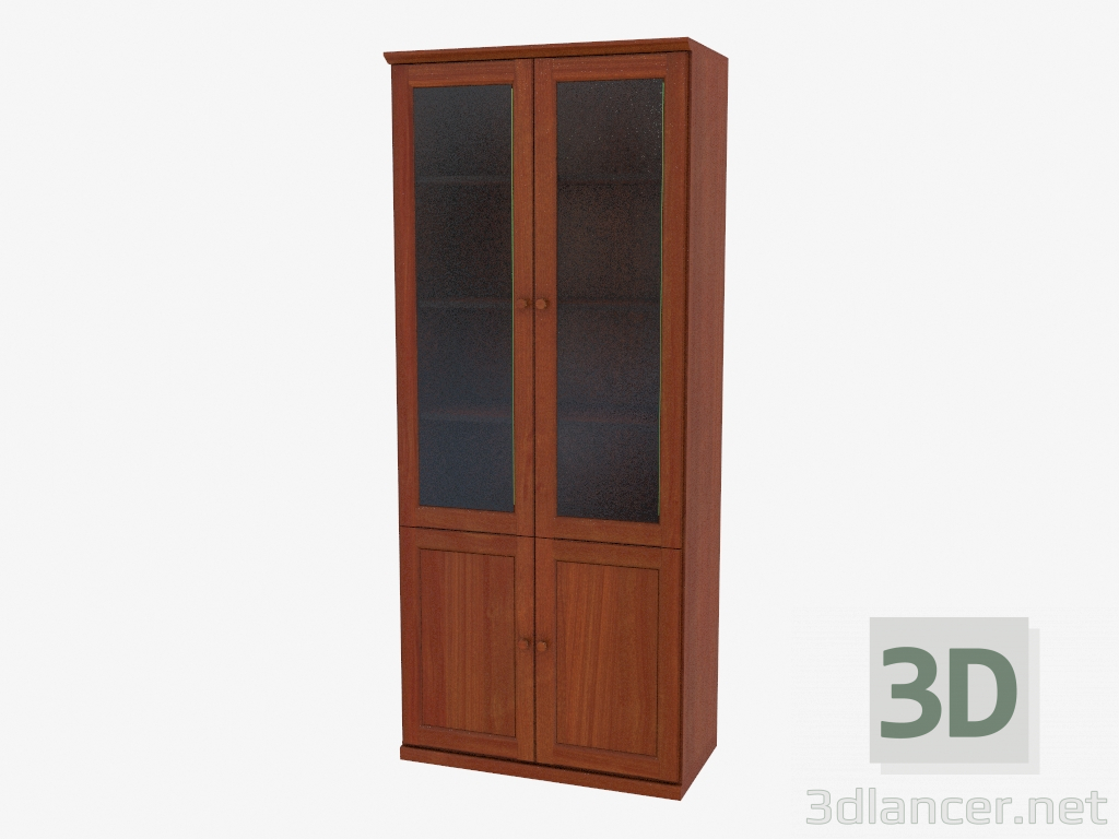 3d model Bookcase with glazing (4821-14) - preview
