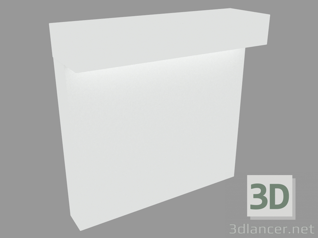 modèle 3D Lampadaire LOOK BOLLARD SIMPLE EMISSION H. 290mm (S7260W) - preview