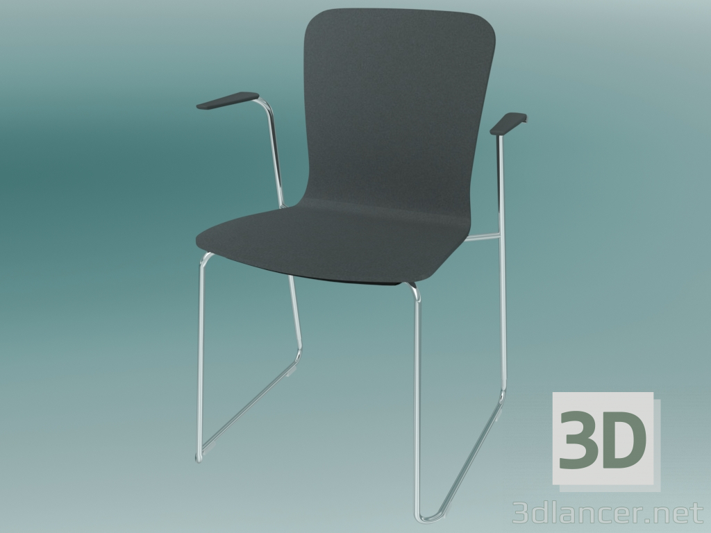 3d model Visitor Chair (K13V3 2P) - preview
