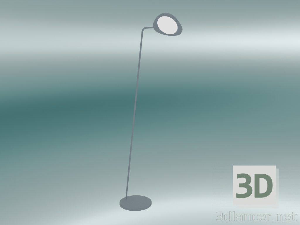 3d model Lámpara de pie Leaf (gris) - vista previa