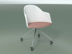 Chair 2233 (4 wheels, CRO, PC00001 polypropylene, with cushion)