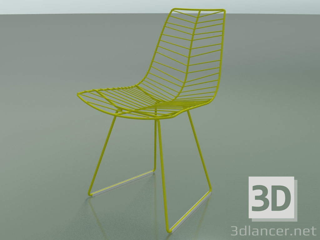 3D Modell Gartenstuhl 1802 (auf einem Schlitten, V37) - Vorschau