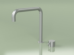 Kitchen sink mixer with external mixer and swivel spout (409, AS)