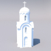 3d Olga's Chapel Pskov model buy - render