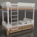 3 डी मॉडल चारपाई बिस्तर ट्यून जे (UPTJA2) - पूर्वावलोकन