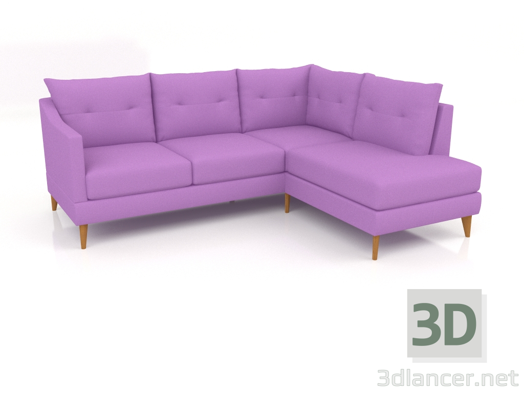 3d model Polar 4-seater corner sofa - preview