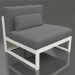 3d model Modular sofa, section 3, high back (Agate gray) - preview