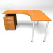 3d model Angular table 750-1500-1300 - preview