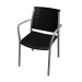 modèle 3D Chaise empilable avec accoudoirs polipro - preview