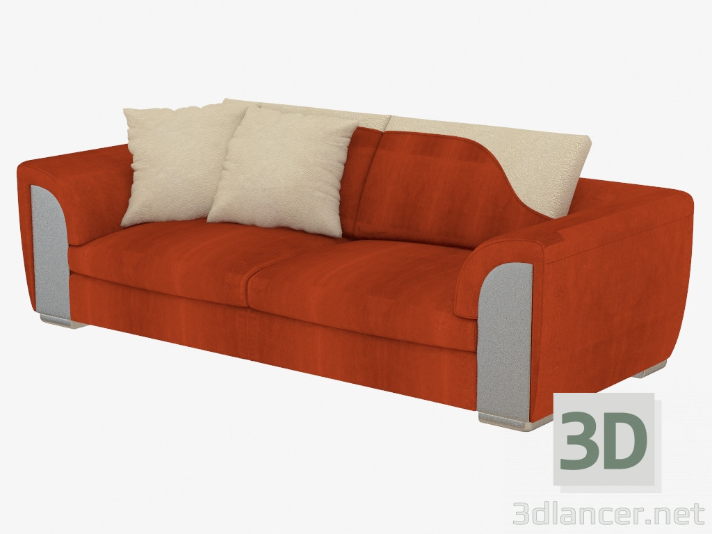 3D Modell Sofa Triple Memphis - Vorschau