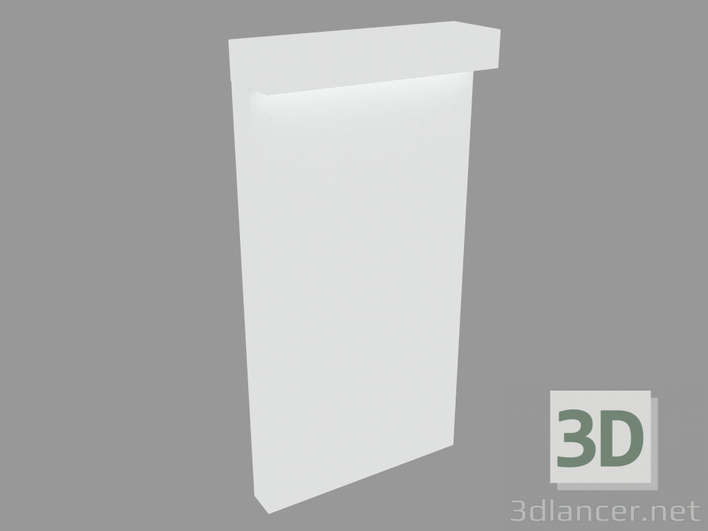 3d model Column light LOOK BOLLARD SINGLE EMISSION H. 580mm (S7261W) - preview