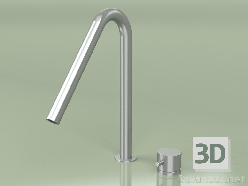 modello 3D Miscelatore lavello cucina con miscelatore esterno e bocca girevole (410, AS) - anteprima