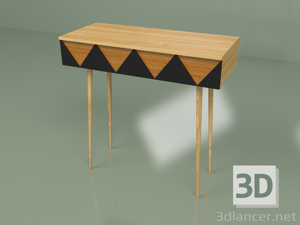 3D Modell Woo Schreibtischkonsole (Schwarz) - Vorschau