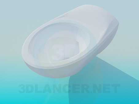 modelo 3D Taza del inodoro - escuchar modelo 3D Taza del inodoro - escuchar