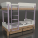 3 डी मॉडल चारपाई बिस्तर ट्यून जे (URTJA2) - पूर्वावलोकन