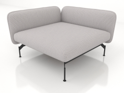 Módulo de sofá 1,5 lugares de profundidade com apoio de braço 110 à esquerda (estofamento em couro n