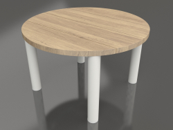 Coffee table D 60 (Agate gray, Iroko wood)