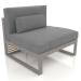 3D Modell Modulares Sofa, Abschnitt 3, hohe Rückenlehne (Quarzgrau) - Vorschau