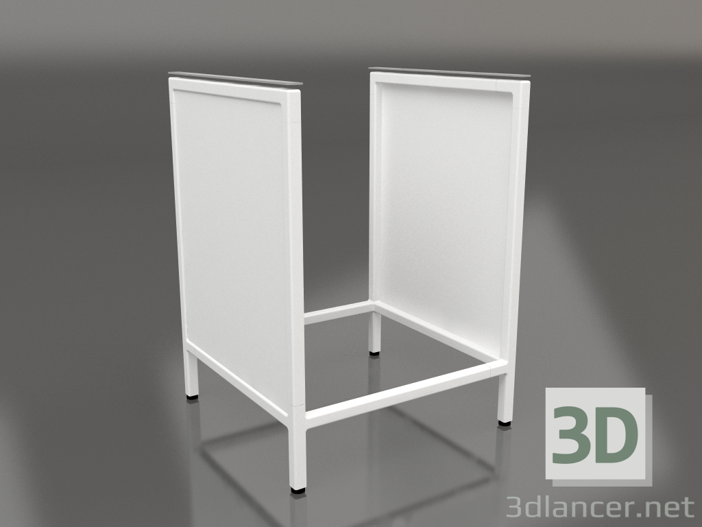 modèle 3D Ilot V1 (mur) sur 60 frame 1 (blanc) - preview