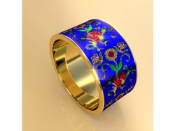 Ring with flowers