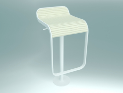 Self-adjusting stool LEM (S83 H66-79 laminate, floor fixing base Ø 20 cm)
