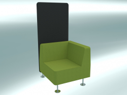 Corner chair, connects to 1 partition (31)