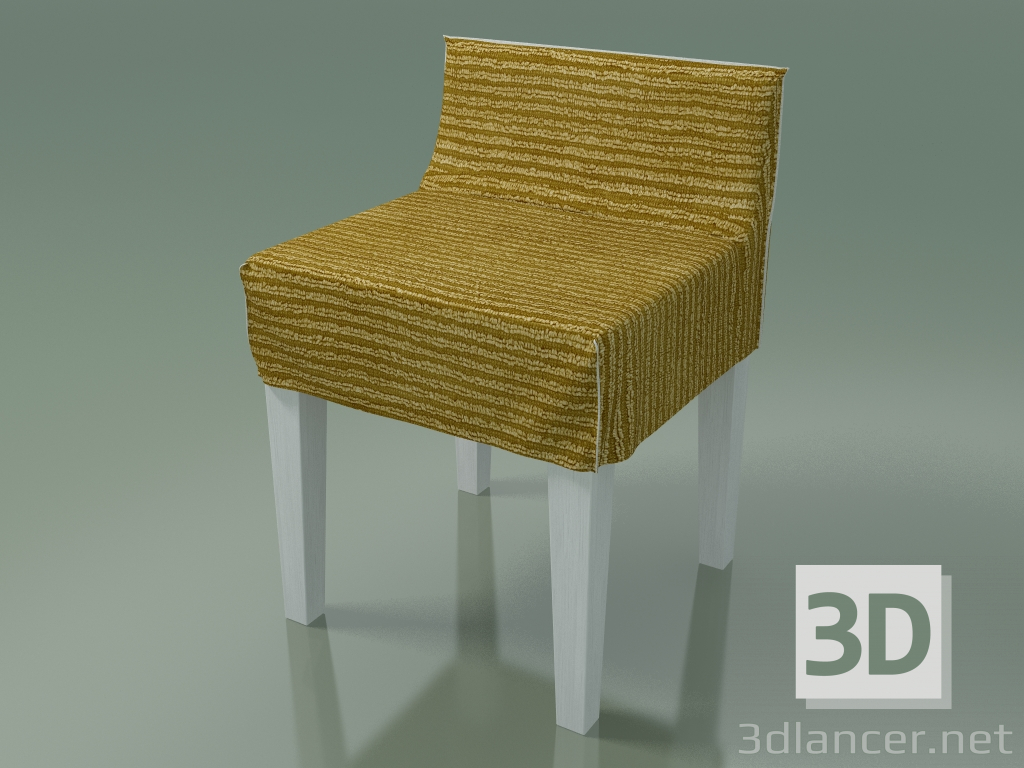 3D Modell Stuhl (23, glänzend weiß) - Vorschau