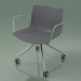 3d model Chair 2055 (4 castors, with armrests, LU1, polypropylene PO00412) - preview
