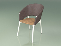 Cadeira confortável 022 (Metal Milk, Brown)