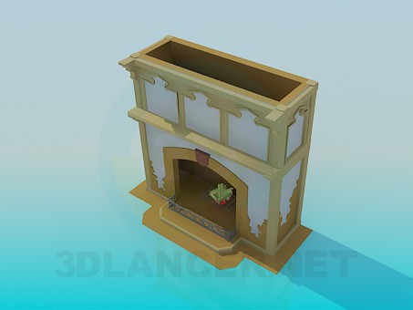 modelo 3D Chimenea pintada - escuchar modelo 3D Chimenea pintada - escuchar