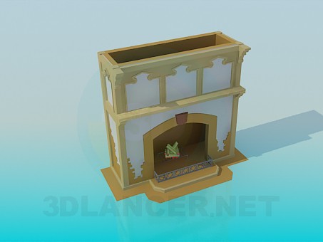 modelo 3D Chimenea pintada - escuchar modelo 3D Chimenea pintada - escuchar
