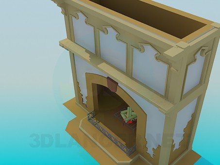 modelo 3D Chimenea pintada - escuchar modelo 3D Chimenea pintada - escuchar