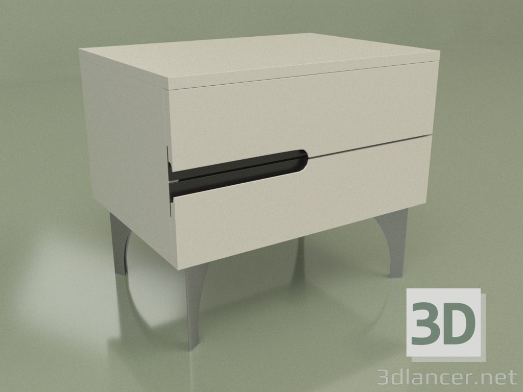 3D modeli Başucu masası GL 250 (Kül) - önizleme