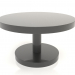 3 डी मॉडल कॉफी टेबल जेटी 022 (डी = 700x400, काला प्लास्टिक रंग) - पूर्वावलोकन