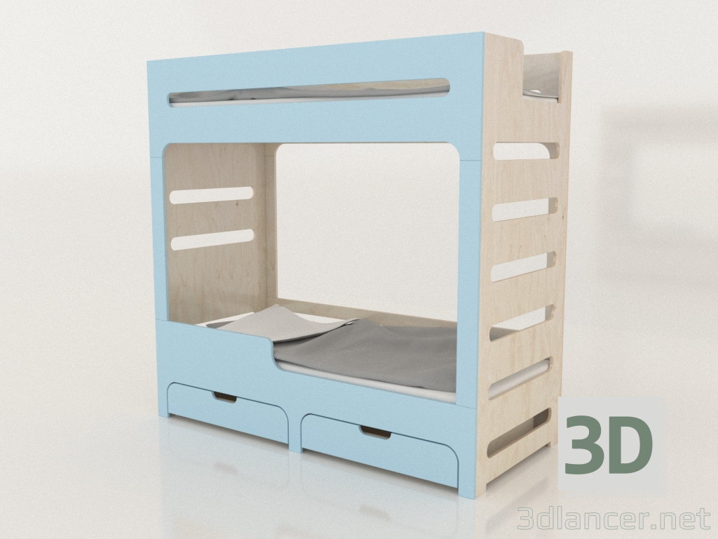 3d модель Ліжко двоярусне MODE HL (UBDHL1) – превью