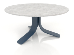 Кофейный стол Ø80 (Grey blue, DEKTON Kreta)