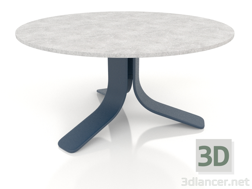 3d model Coffee table Ø80 (Grey blue, DEKTON Kreta) - preview