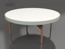 Tavolino rotondo Ø90x36 (Grigio cemento, DEKTON Zenith)