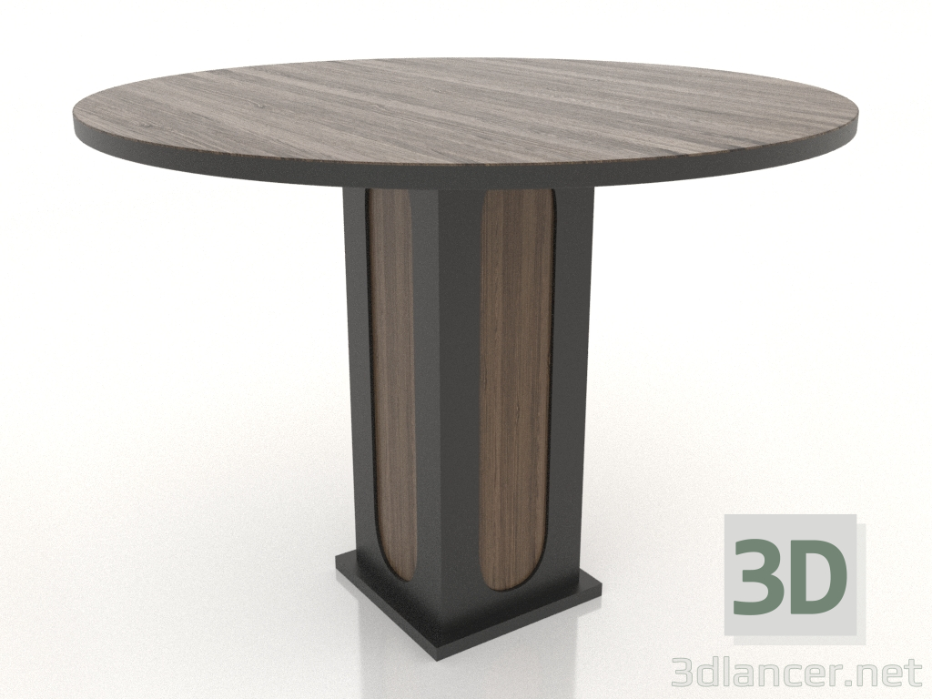 modèle 3D Table à manger ROUND Ø 1000 mm (frêne éclairci noyer) - preview