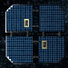 3d Solar battery of spaceship model buy - render