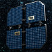 nave espacial solar de la batería 3D modelo Compro - render