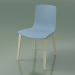 3d model Chair 3947 (4 wooden legs, polypropylene, white birch) - preview